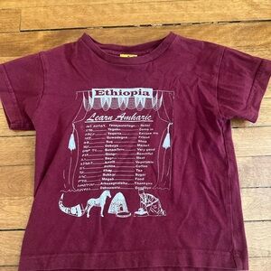 Ethiopia Maroon Baby Tee
